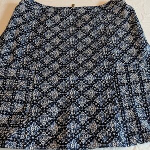 Michael Kors geometric tulip flare design skirk